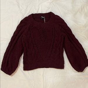 Chic Burgundy Sweater